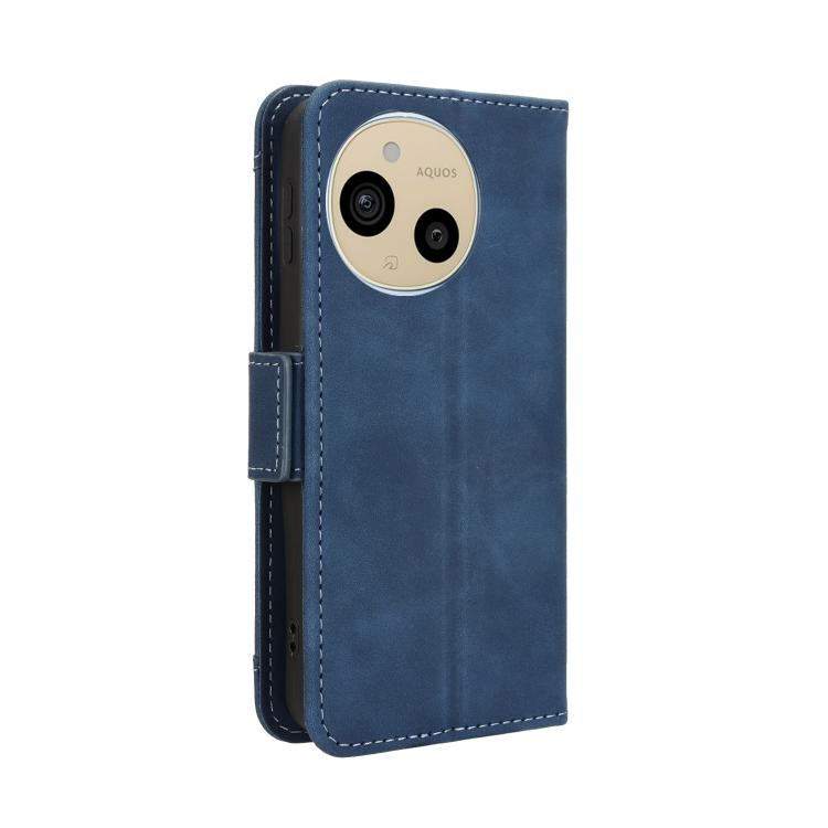 For Sharp Aquos Sense9 Skin Feel Calf Texture Card Slots Leather Phone Case