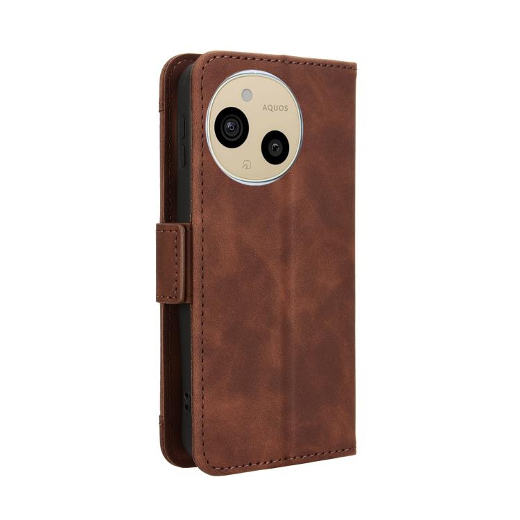 For Sharp Aquos Sense9 Skin Feel Calf Texture Card Slots Leather Phone Case