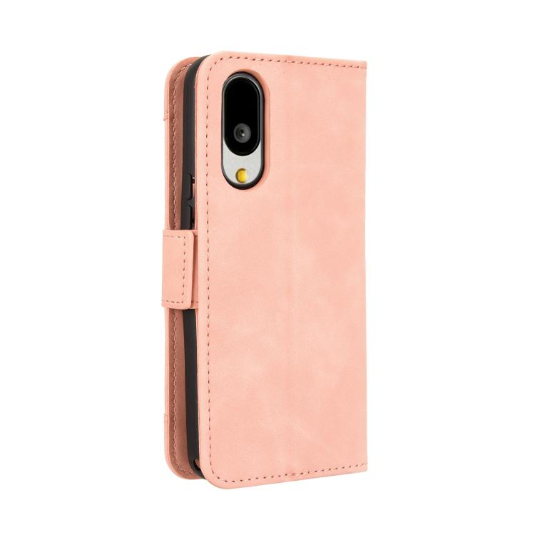 For Sharp Basio Active3 Skin Feel Calf Texture Card Slots Leather Phone Case