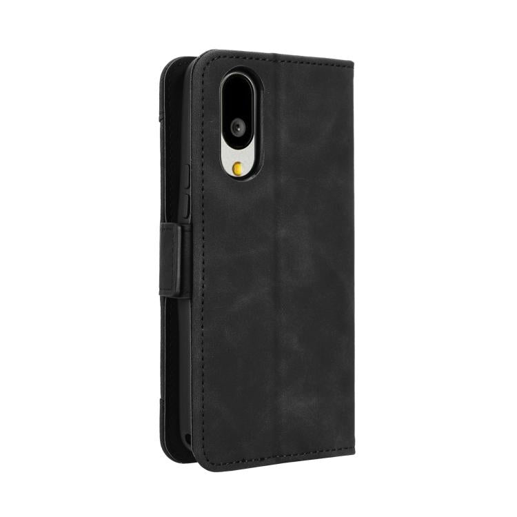 For Sharp Basio Active3 Skin Feel Calf Texture Card Slots Leather Phone Case