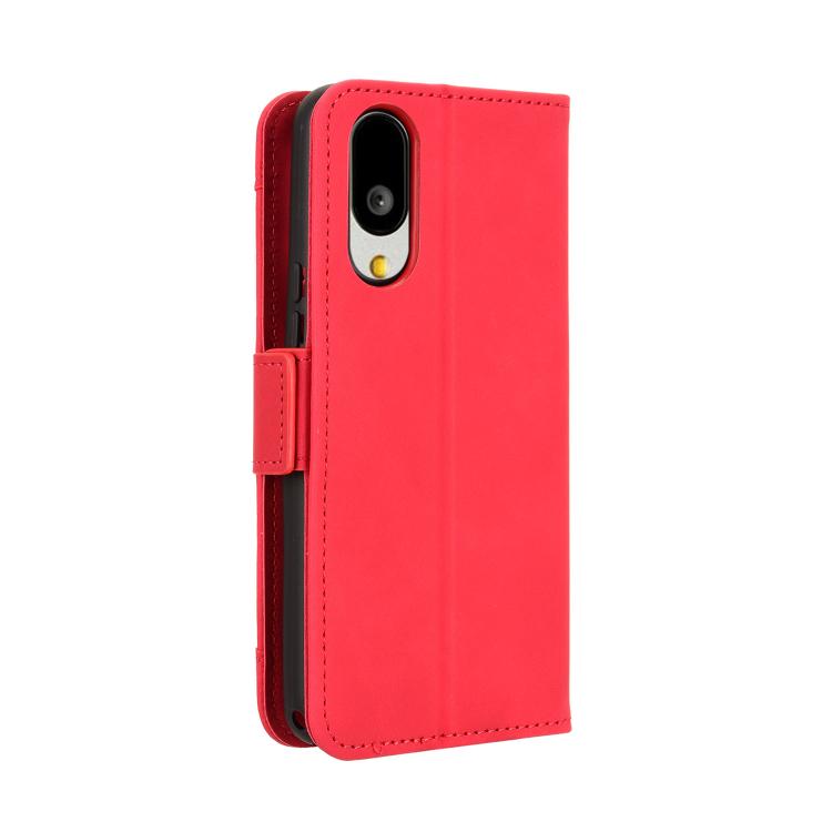 For Sharp Basio Active3 Skin Feel Calf Texture Card Slots Leather Phone Case