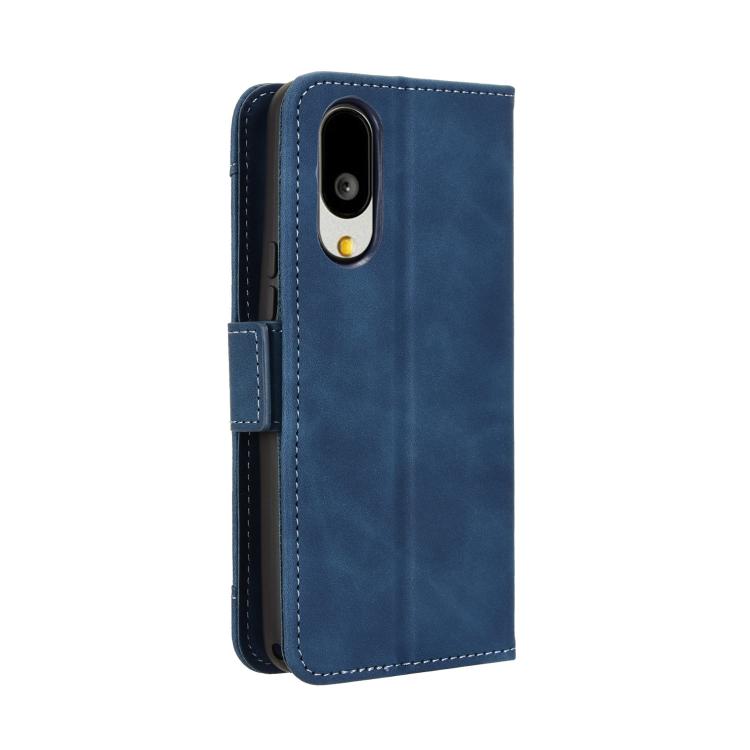 For Sharp Basio Active3 Skin Feel Calf Texture Card Slots Leather Phone Case