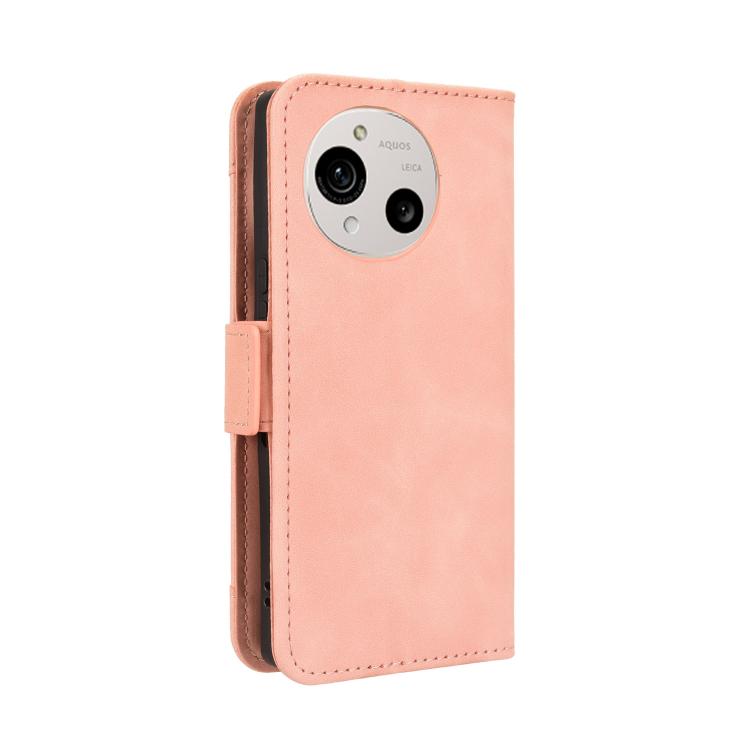 For Sharp Aquos R10 Skin Feel Calf Texture Card Slots Leather Phone Case