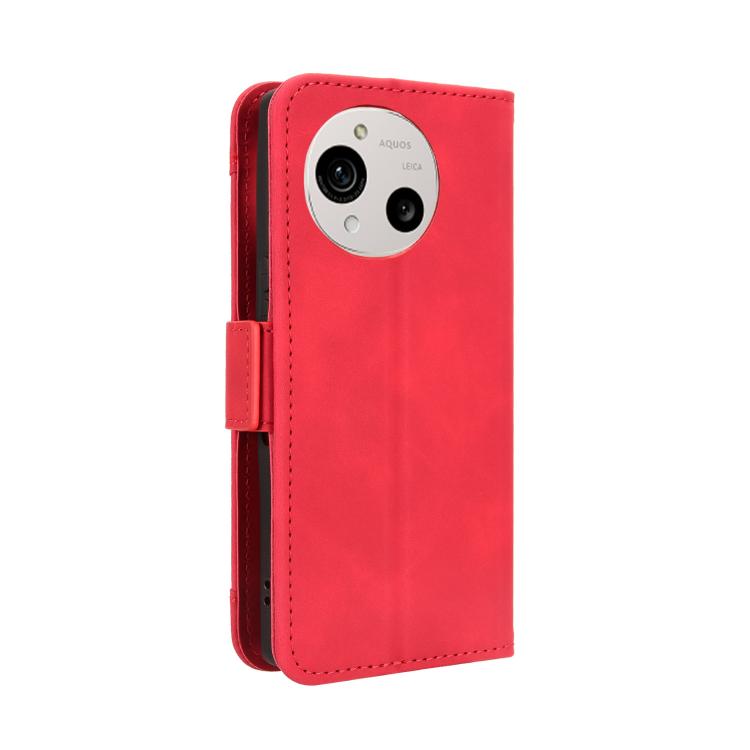 For Sharp Aquos R10 Skin Feel Calf Texture Card Slots Leather Phone Case