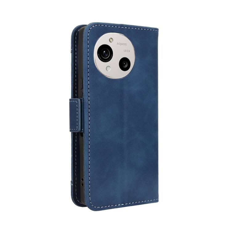 For Sharp Aquos R10 Skin Feel Calf Texture Card Slots Leather Phone Case