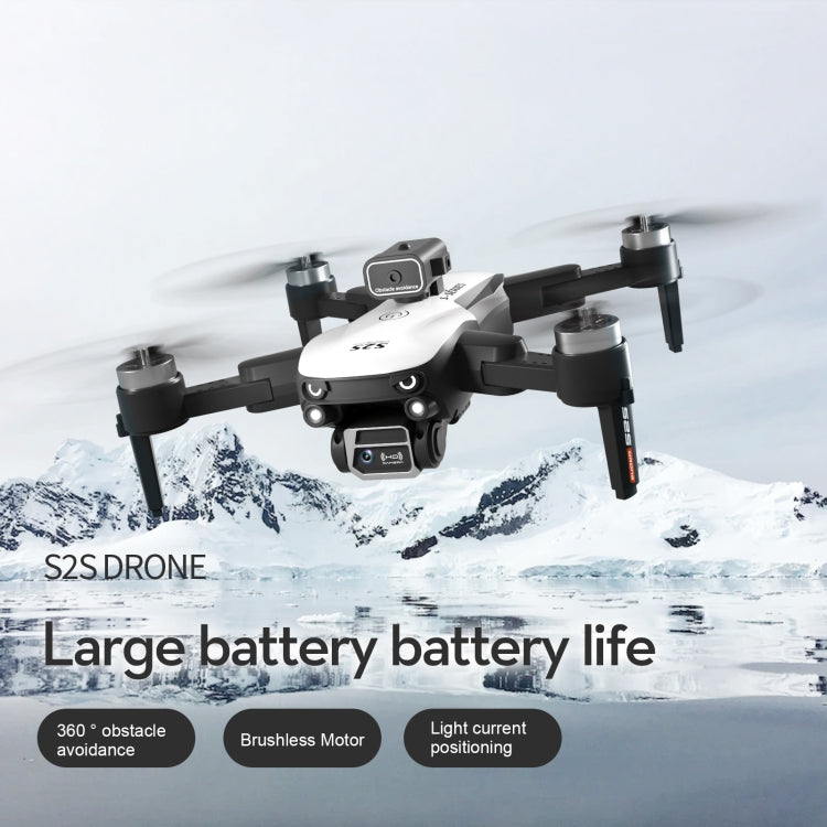LS-S2S Obstacle Avoidance Brushless Dual Lens Aerial Photography Folding Drone, Specification: