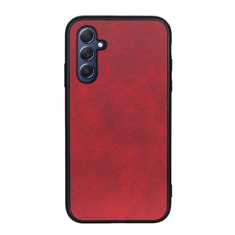 For Samsung Galaxy M54 5G Two-color Calf Texture Shockproof Phone Case