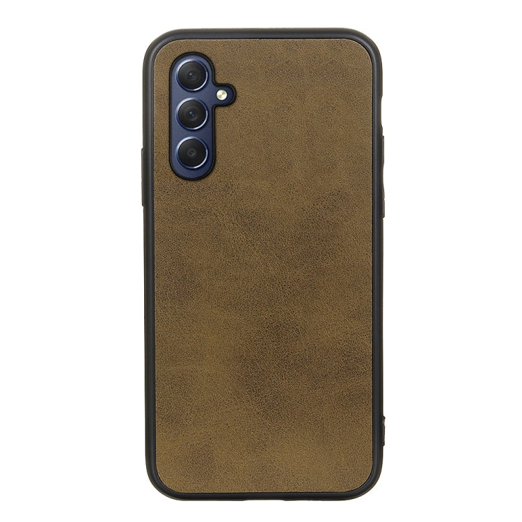 For Samsung Galaxy M54 5G Two-color Calf Texture Shockproof Phone Case