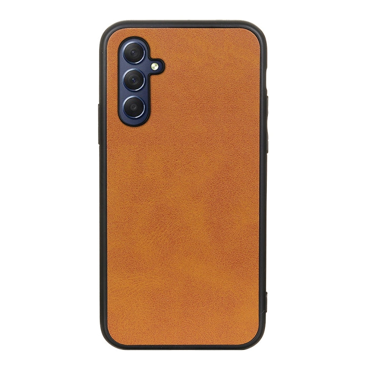 For Samsung Galaxy M54 5G Two-color Calf Texture Shockproof Phone Case