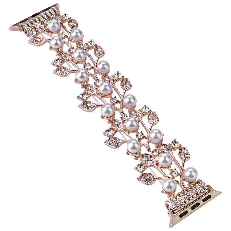 Four-leaf Bead Metal Watch Band For Apple Watch Series 10 46mm