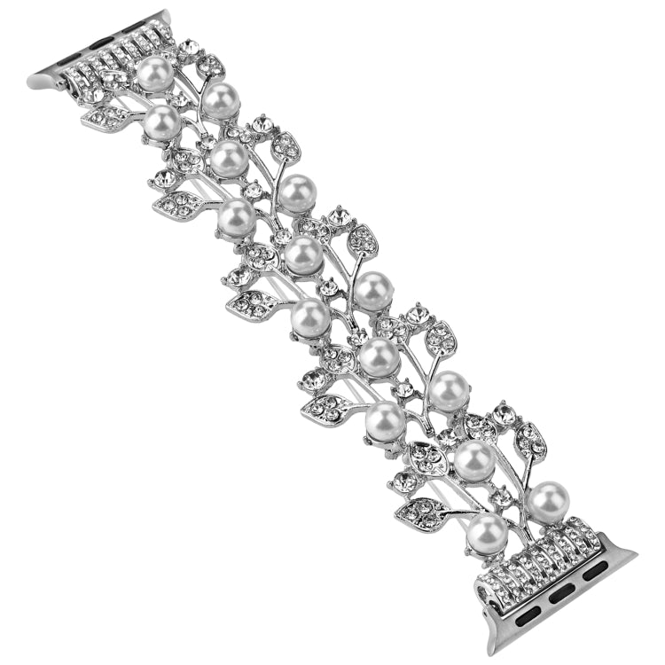 Four-leaf Bead Metal Watch Band For Apple Watch Series 10 46mm