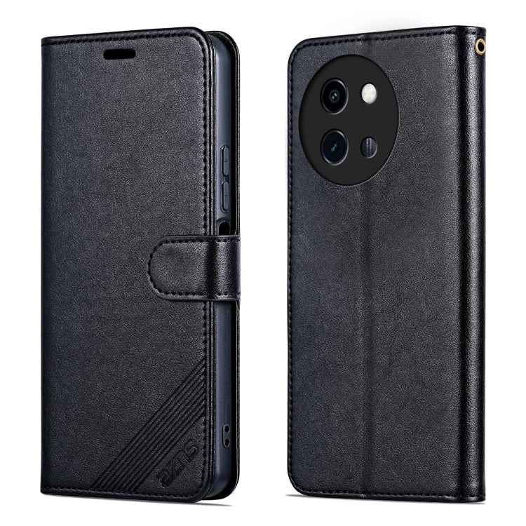 For vivo Y200i 5G / Y38 / T3X AZNS Sheepskin Texture Flip Leather Phone Case