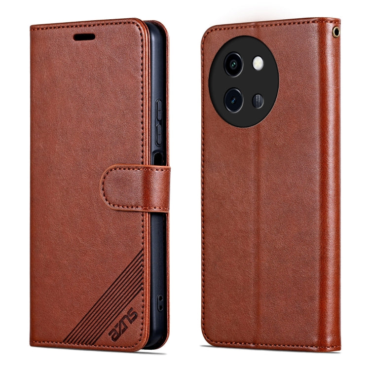 For vivo Y200i 5G / Y38 / T3X AZNS Sheepskin Texture Flip Leather Phone Case