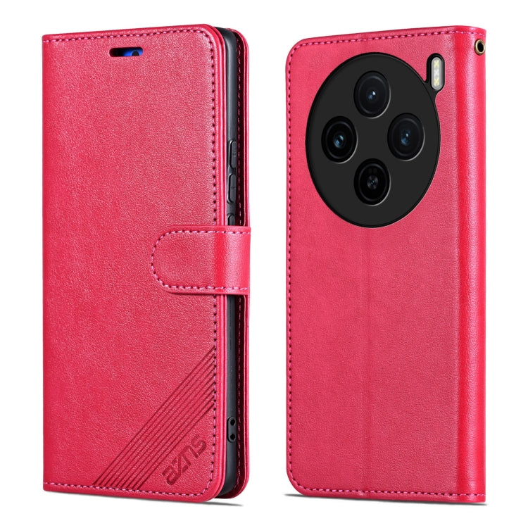 For vivo X100S AZNS Sheepskin Texture Flip Leather Phone Case
