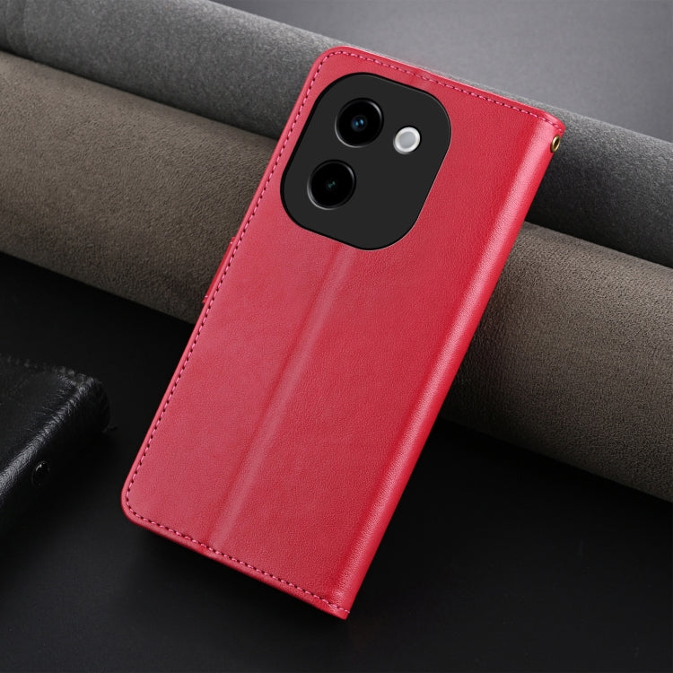 For vivo Y200 5G AZNS Sheepskin Texture Flip Leather Phone Case