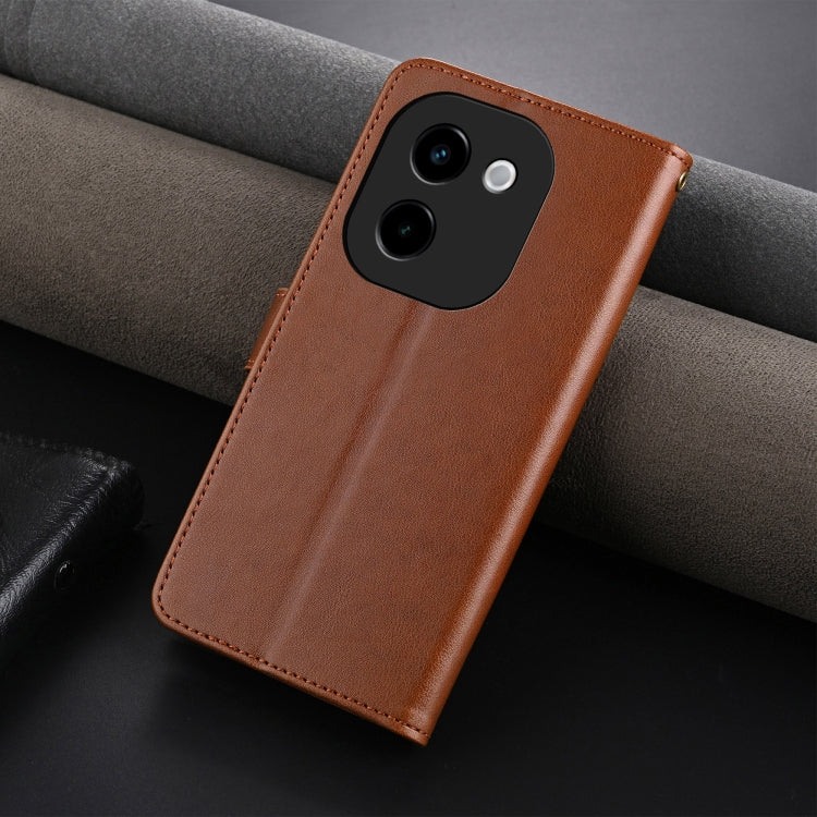 For vivo Y200 5G AZNS Sheepskin Texture Flip Leather Phone Case