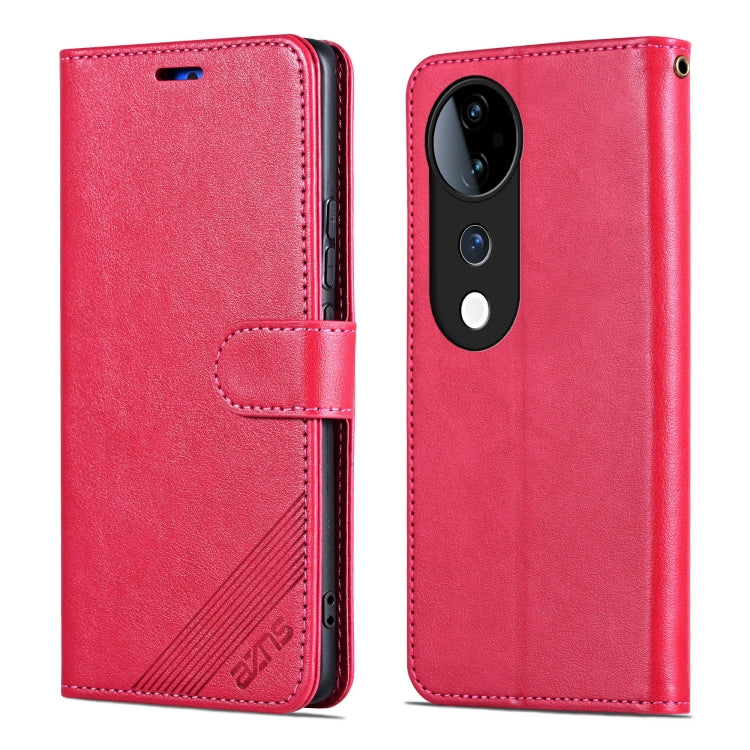 For vivo S19 AZNS Sheepskin Texture Flip Leather Phone Case