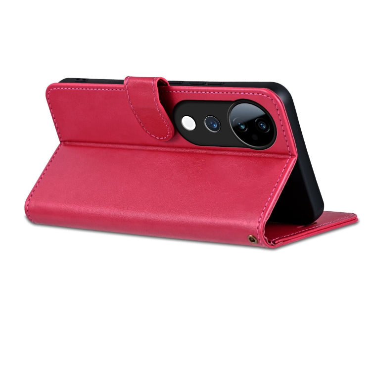 For vivo S19 AZNS Sheepskin Texture Flip Leather Phone Case