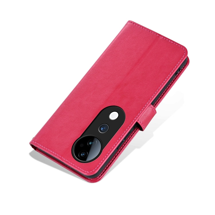 For vivo S19 AZNS Sheepskin Texture Flip Leather Phone Case