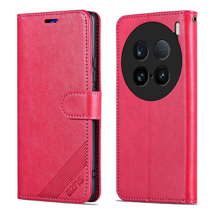 For vivo X100 Ultra AZNS Sheepskin Texture Flip Leather Phone Case