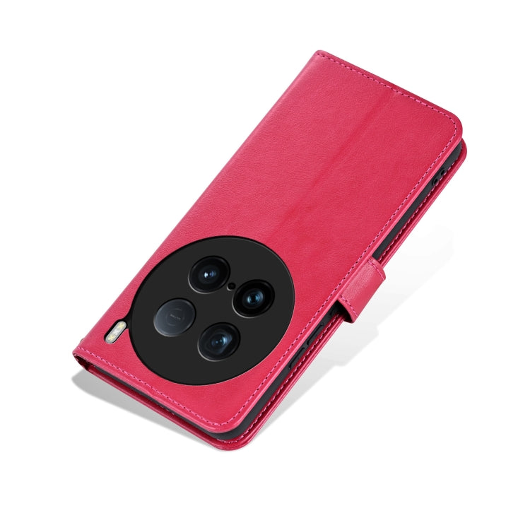 For vivo X100 Ultra AZNS Sheepskin Texture Flip Leather Phone Case