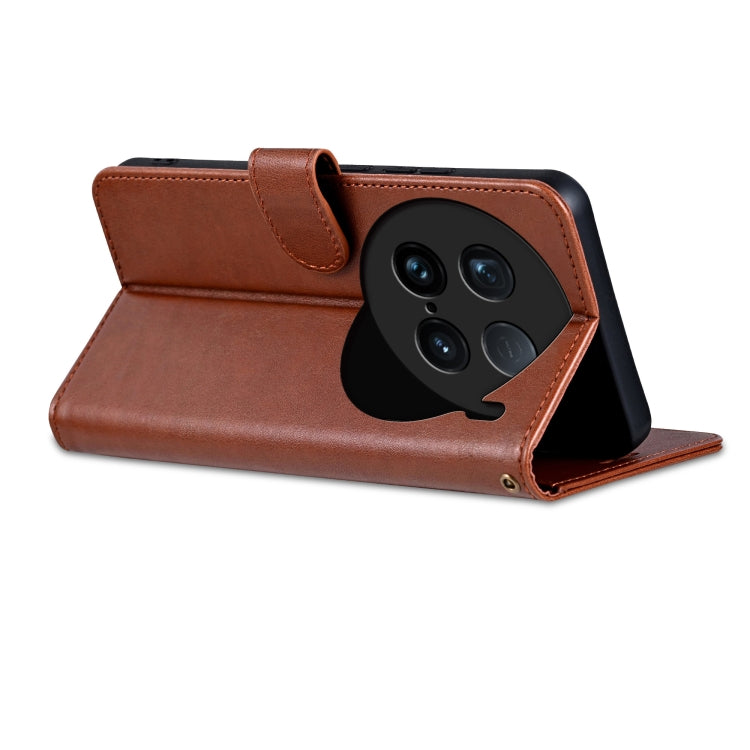 For vivo X100 Ultra AZNS Sheepskin Texture Flip Leather Phone Case