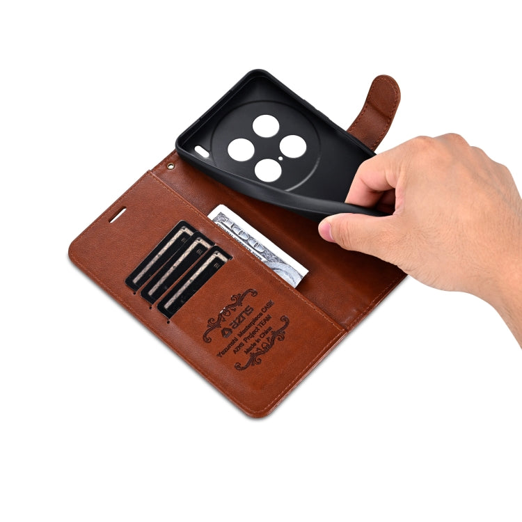 For vivo X100 Ultra AZNS Sheepskin Texture Flip Leather Phone Case