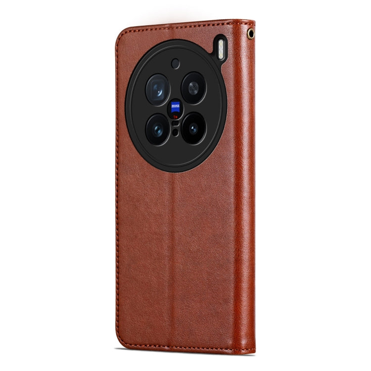 For vivo X200 Pro AZNS Sheepskin Texture Flip Leather Phone Case