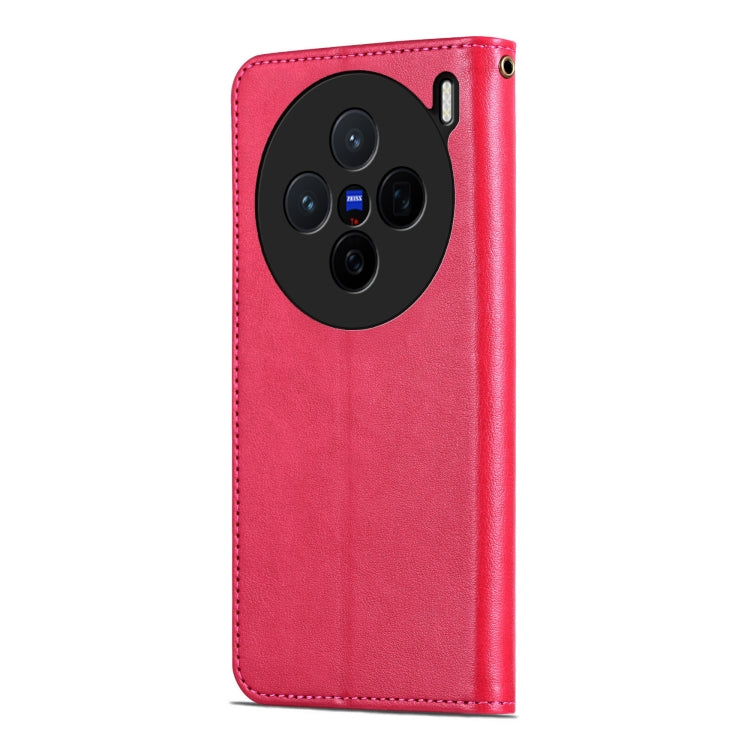For vivo X200 AZNS Sheepskin Texture Flip Leather Phone Case