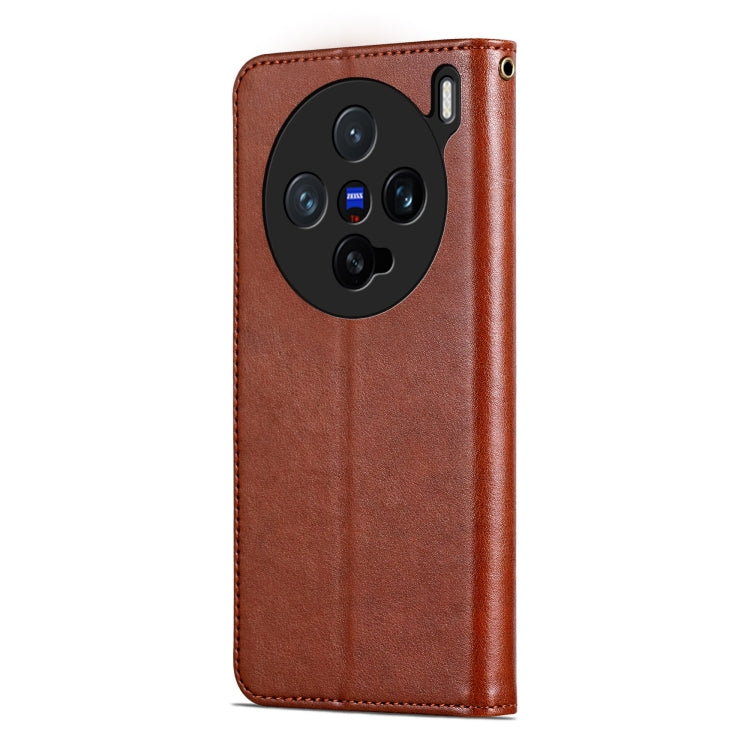 For vivo X200 Pro mini AZNS Sheepskin Texture Flip Leather Phone Case