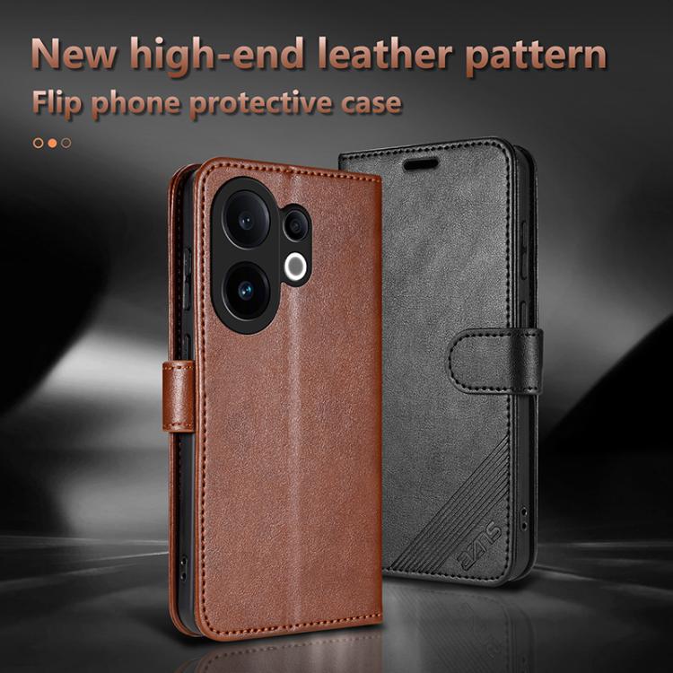 For vivo S30 AZNS Sheepskin Texture Flip Leather Phone Case