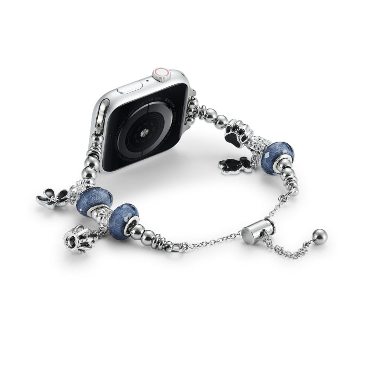 Bead Bracelet Metal Watch Band For Apple Watch Series 10 42mm