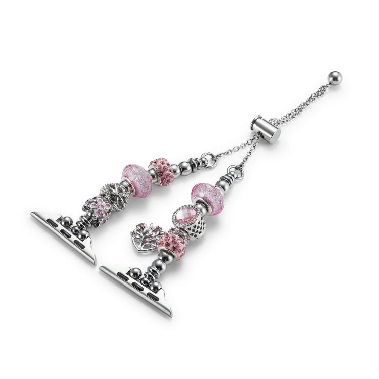 Bead Bracelet Metal Watch Band For Apple Watch Series 10 46mm