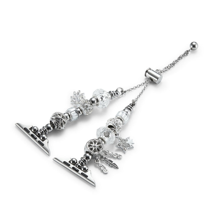 Bead Bracelet Metal Watch Band For Apple Watch Series 10 46mm