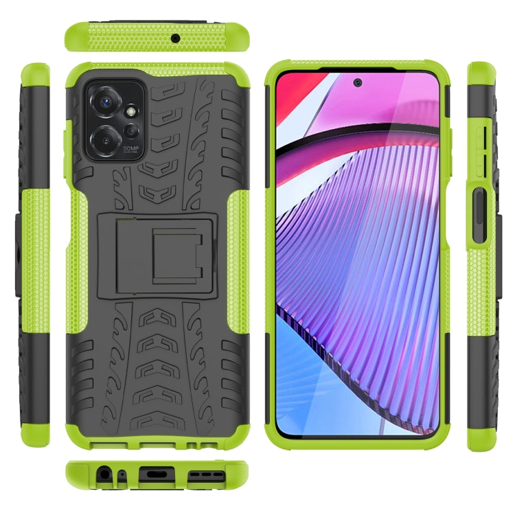 For Motorola Moto G Power 5G 2023 Tire Texture TPU + PC Phone Case with Holder