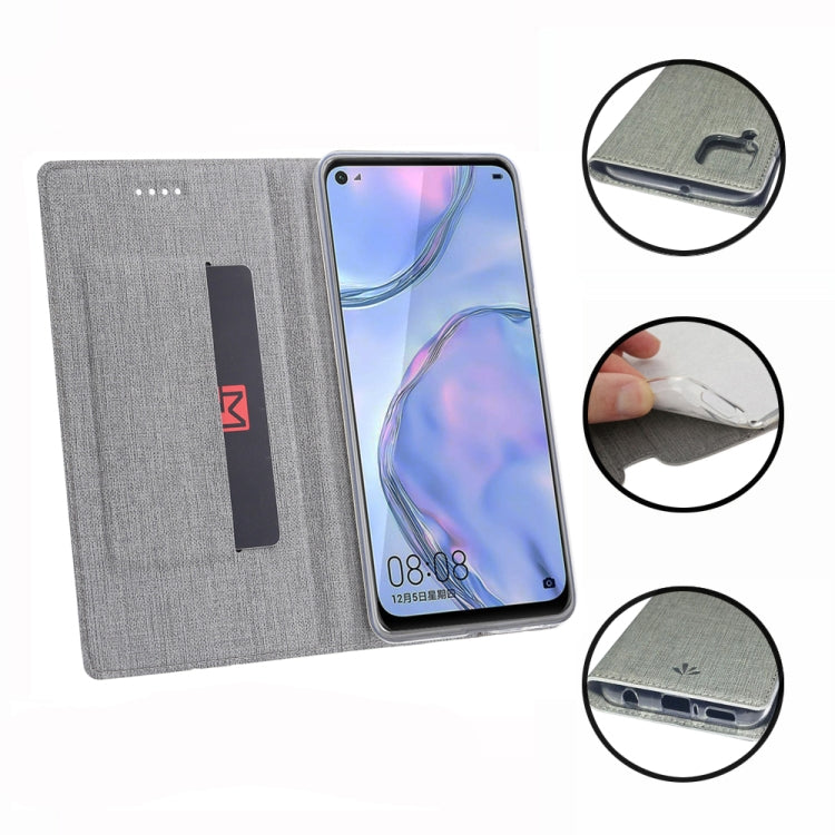 For Huawei nova 6 SE / P40 Lite / nova 7i ViLi DMX-54 Shockproof TPU + PU Leather Magnetic Attraction Horizontal Flip Protective Case with Card Slots & Holder
