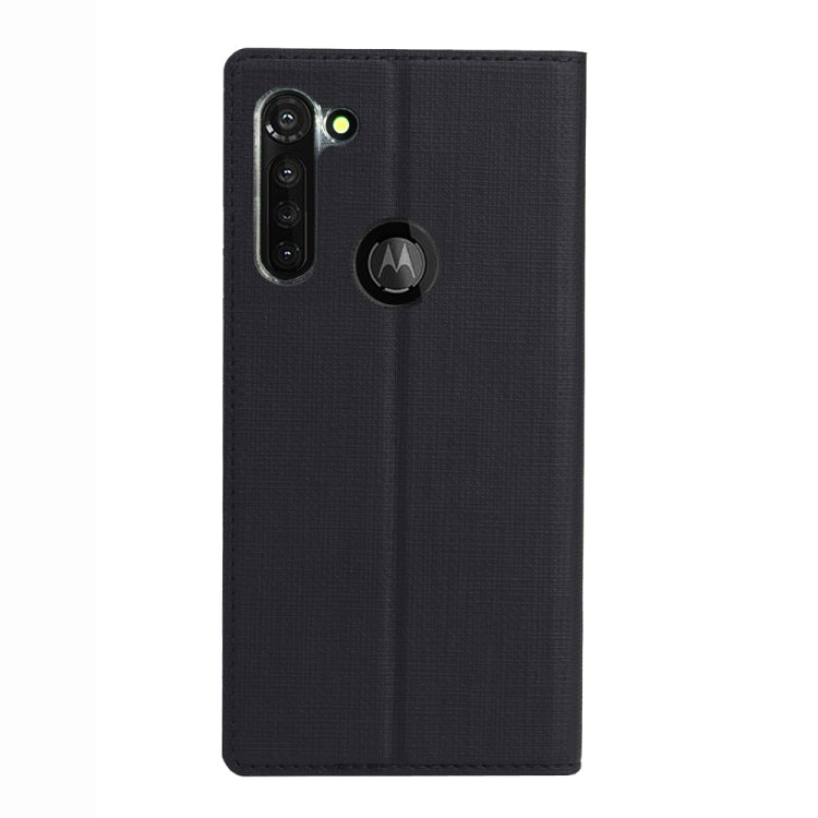 For Motorola Moto G8 ViLi DMX-54 Shockproof TPU + PU Leather Magnetic Attraction Horizontal Flip Protective Case with Card Slots & Holder