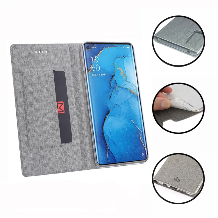 For OPPO Reno3 Pro 5G / Find X2 Neo ViLi DMX-54 Shockproof TPU + PU Leather Magnetic Attraction Horizontal Flip Protective Case with Card Slots & Holder