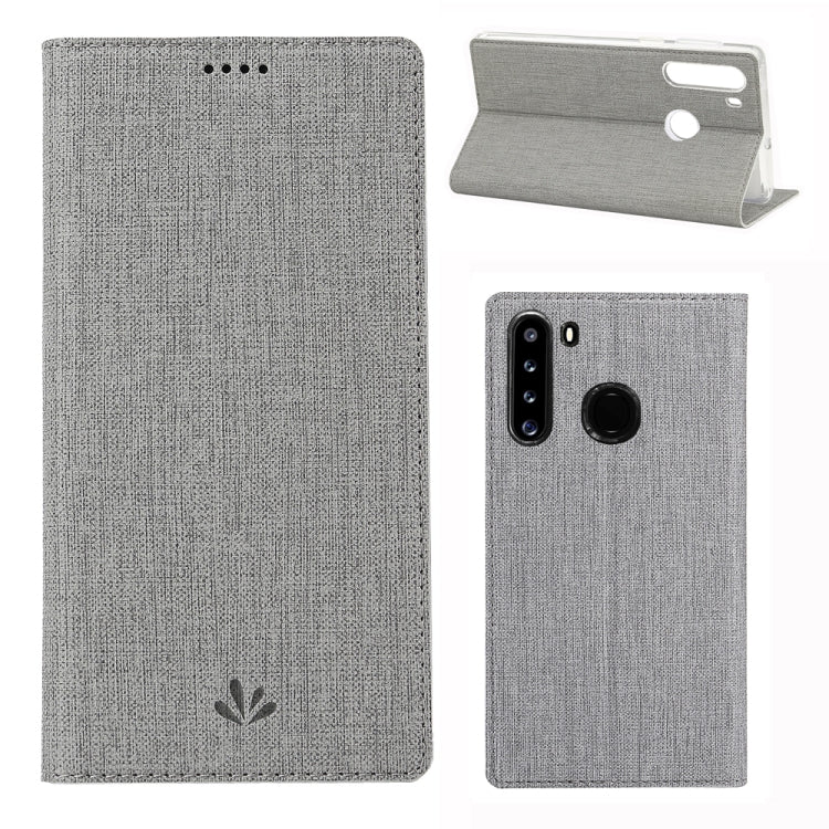 For Samsung Galaxy A21 ViLi DMX-54 Shockproof TPU + PU Leather Magnetic Attraction Horizontal Flip Protective Case with Card Slots & Holder