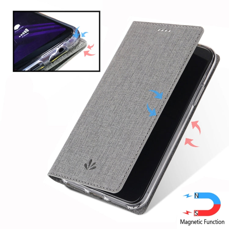For Samsung Galaxy A21 ViLi DMX-54 Shockproof TPU + PU Leather Magnetic Attraction Horizontal Flip Protective Case with Card Slots & Holder