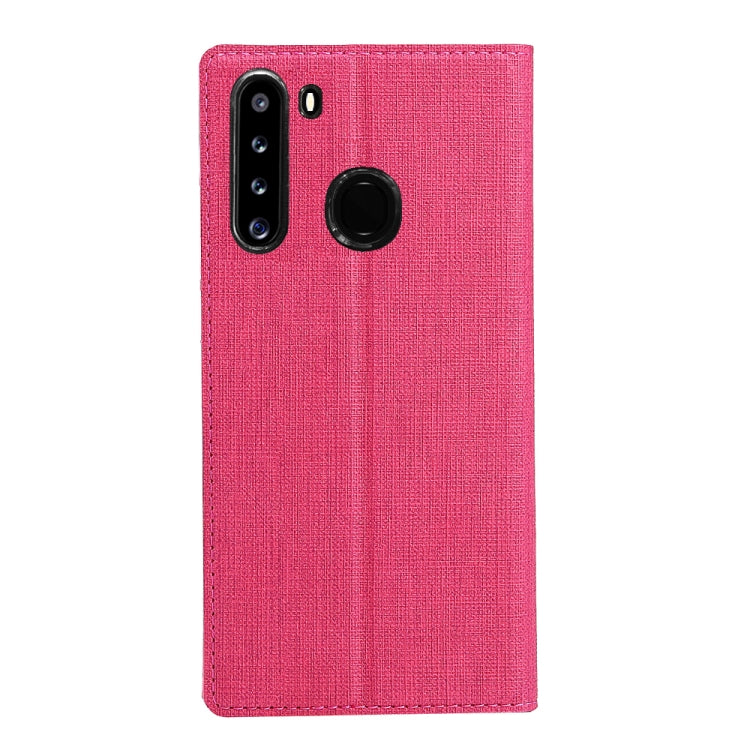 For Samsung Galaxy A21 ViLi DMX-54 Shockproof TPU + PU Leather Magnetic Attraction Horizontal Flip Protective Case with Card Slots & Holder
