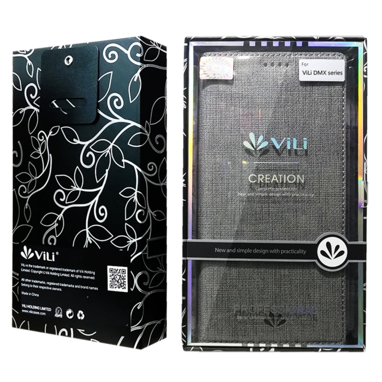 For Samsung Galaxy A21 ViLi DMX-54 Shockproof TPU + PU Leather Magnetic Attraction Horizontal Flip Protective Case with Card Slots & Holder
