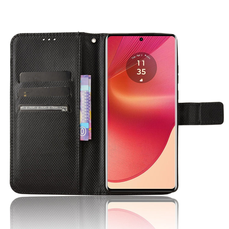 For Motorola Edge 50 Fusion Diamond Texture Leather Phone Case