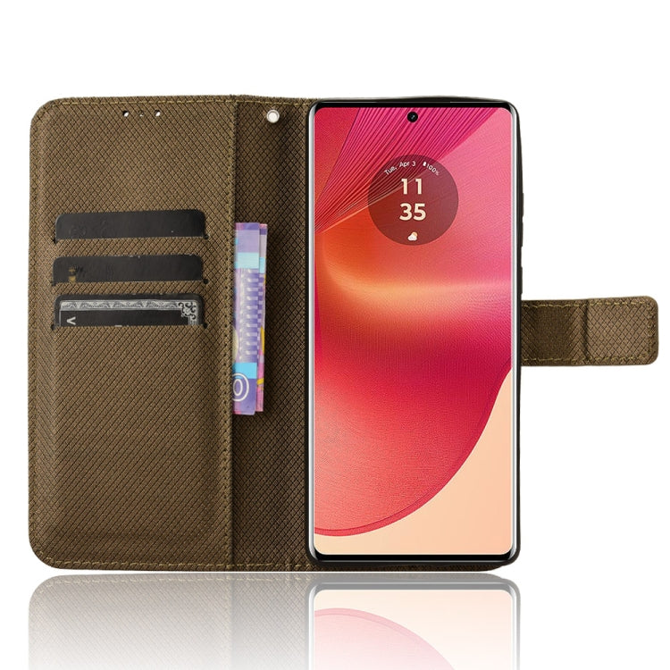 For Motorola Edge 50 Fusion Diamond Texture Leather Phone Case