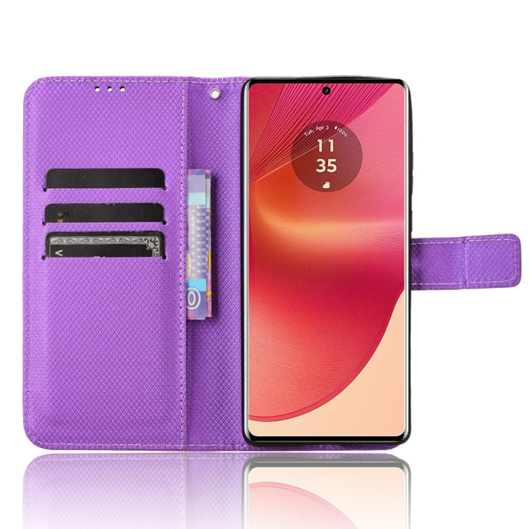 For Motorola Edge 50 Fusion Diamond Texture Leather Phone Case