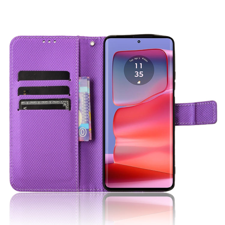 For Motorola Edge 50 Pro Diamond Texture Leather Phone Case
