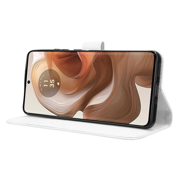 For Motorola Edge 50 Ultra / Moto X50 Ultra Diamond Texture Leather Phone Case