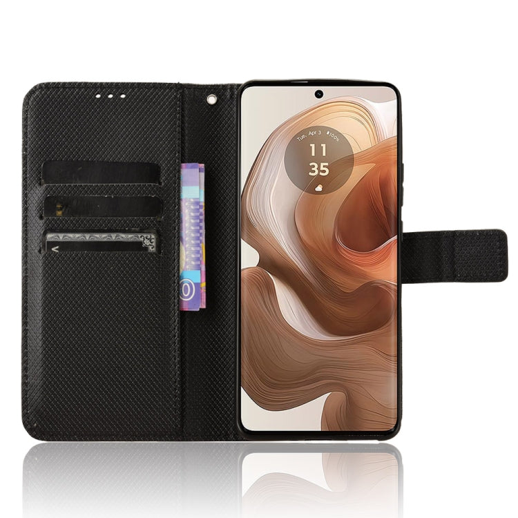 For Motorola Edge 50 Ultra / Moto X50 Ultra Diamond Texture Leather Phone Case