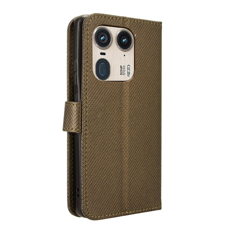 For Motorola Edge 50 Ultra / Moto X50 Ultra Diamond Texture Leather Phone Case