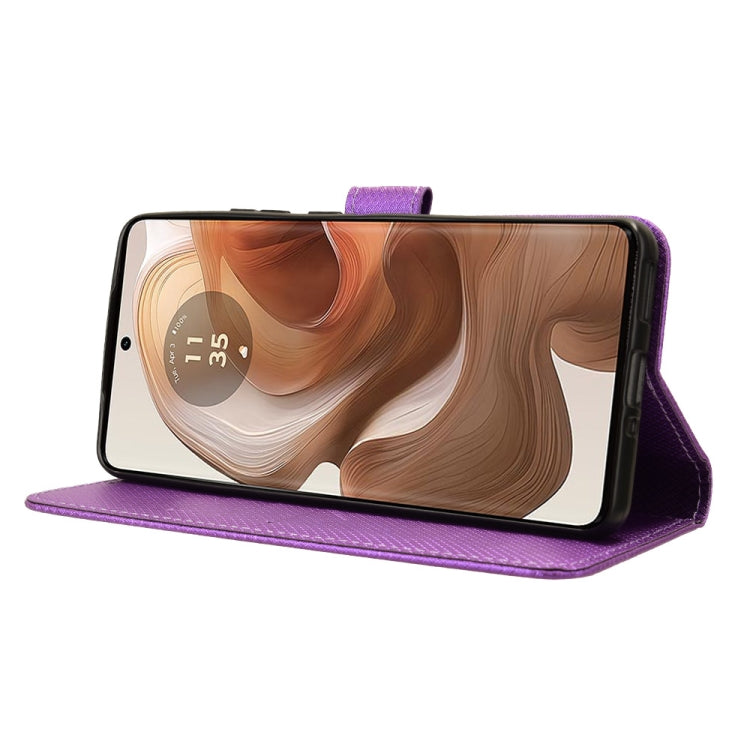 For Motorola Edge 50 Ultra / Moto X50 Ultra Diamond Texture Leather Phone Case